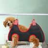 Pet Grooming Hammock For Dog & Cat; Cat Hammock Restraint Bag For Bathing Trimming Nail Clipping - BLACK - XS