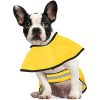 Reflective Dog Raincoat Hooded Slicker Poncho for Small to X-Large Dogs and Puppies; Waterproof Dog Clothing - Clear - Medium