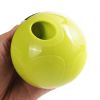 Pet Dog Treat Toy Tumble Leaky Ball Food Dispenser Toy Slow Feeding Interactive Training Toy - Yellow Green