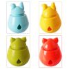 Pet Tumbler Food Leaking Toy Dog Interactive Puzzle Toy Bite Resistant Iq Training Toy - yellow