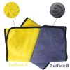 Quick-drying Pet Dog And Cat Towels; Soft Fiber Towels Water-absorbent Bath Towel Cleaning Pet Towel - Yellow - 60*30cm/23.6*11.8in