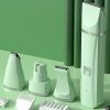 Dog Clipper Dog Grooming Kit With 4 Cutter Head & 4 Guide Combs; Dog Nail Grinder Dog Nail Trimmers - Green