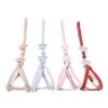 Adjustabale Dog rope pet leash houndstooth starfish cat chest harness dog chain dog Harness pet supplies For Small Medium Dog - Red - bust 27-44cm