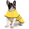 Reflective Dog Raincoat Hooded Slicker Poncho for Small to X-Large Dogs and Puppies; Waterproof Dog Clothing - Safety Orange - Large