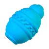 Dog Leakage Toy, Round Jar Bottle Shape Dog Chew Toys, Dogs Puppies Teething Clean Aggressive Chewer, Pets Safe Bite Chew Toys - Blue