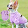 Pet Dog Clothes flannel Dog Winter clothe Puppy - PURPLE - XXL