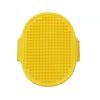 1 Pcs Pets Silicone Washing Glove Dog Cat Bath Brush Comb Rubber Glove Hair Grooming Massaging Kitchen Cleaning Gloves - Yellow