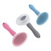 One-click Hair Removal Pet Comb Cat Comb Automatically Faded Dog Comb Pet Supplies Dog Brush Pet Accessories Pet Grooming - pink