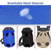 Mesh Pet Dog Carrier Backpack Breathable Camouflage Outdoor Travel Products Bags For Small Dog Cat Chihuahua Mesh Backpack - blue - 38cm*23cm