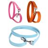 PU Leather Cat Dog Leash Soft Walking Dog Collar Leash Running Training Dog Harness Lead Leash Puppy Pet Small Dog Leash Belt - Rose - 2.0x120cm