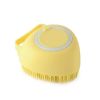 Bathroom Puppy Big Dog Cat Bath Massage Gloves Brush Soft Safety Silicone Pet Accessories for Dogs Cats Tools Mascotas Products - yellow - Heart