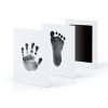 Pet Handprint And Footprint Kit For Dog & Cat; Dog Paw Print Pad Kit; Clean Touch Ink Pad For Pets; 3.7*2.2in - Black - pack of 2