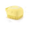 Bathroom Puppy Big Dog Cat Bath Massage Gloves Brush Soft Safety Silicone Pet Accessories for Dogs Cats Tools Mascotas Products - yellow - Heart