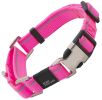 Pet Life 'Advent' Outdoor Series 3M Reflective 2-in-1 Durable Martingale Training Dog Leash and Collar - Pink - Medium