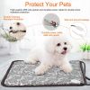 Pet Heating Pad Dog Cat Electric Heating Mat Waterproof Adjustable Warming Blanket - Grey