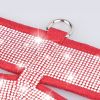 Pet Harness For Dog & Cat; Rhinestone Soft Cat Harness; Soft Dog Vest Harness For Outdoor Walking - Red - L