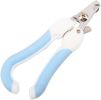 Stainless Steel Dog Nail Clippers and Trimmer with Safety Guard and Nail Grind File Large Dog Cat Rabbit Bird Nail Scissor Pet Grooming - blue