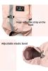 Pet dog clothing waterproof breathable reflective clothing small dog raincoat; Light reflecting strip - Pink - L