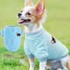 Pet Dog Clothes flannel Dog Winter clothe Puppy - BLUE - S