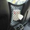 Dog Seat Fences Car Protection Net Safety Storage Bag Pet Mesh Travel Isolation Back Seat Safety Barrier Puppy Accessories - Black