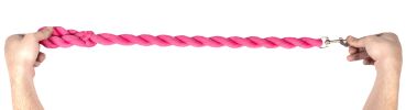 Pet Life Tough-Tugger Industrial-Strength Shock Absorption Woven Dog Leash - Pink