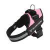 No Pull Pet Harness For Dog & Cat; Adjustable Soft Padded Large Dog Harness With Easy Control Handle - Pink - XXL