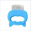 1 PC Pet Cat Dog Massage Comb Shell Comb Grooming Hair Removal Shedding Cleaning Brush Multifunction Pet Grooming Dog Supplies - Blue