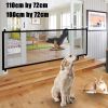 Pet Dog Gate Qiao Net Dog Fence Pet Barrier Fence Suitable For Indoor Safety Pet Dog Gate Safety Fence Pet Supplies Direct Sales - yellow - 180cm