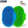 1 Pcs Pets Silicone Washing Glove Dog Cat Bath Brush Comb Rubber Glove Hair Grooming Massaging Kitchen Cleaning Gloves - Yellow