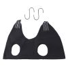 Pet Grooming Hammock For Dog & Cat; Cat Hammock Restraint Bag For Bathing Trimming Nail Clipping - BLACK - L