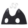 Pet Grooming Hammock For Dog & Cat; Cat Hammock Restraint Bag For Bathing Trimming Nail Clipping - BLACK - S