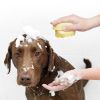 Bathroom Puppy Big Dog Cat Bath Massage Gloves Brush Soft Safety Silicone Pet Accessories for Dogs Cats Tools Mascotas Products - yellow - Heart